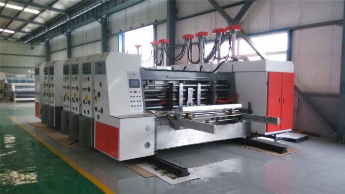 YKW1270×2200 Five Colors Printing Slotting Die Cutting Machine with Lead Edge Feeder