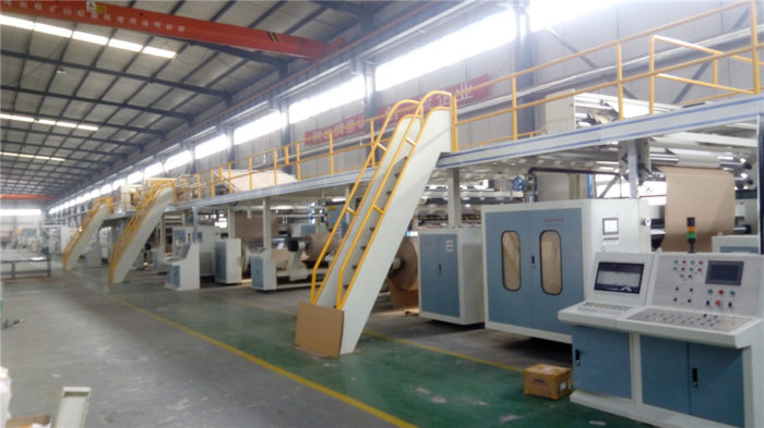 WJ150-2000-Ⅱ 5 Ply Corrugated Cardboard Production Line