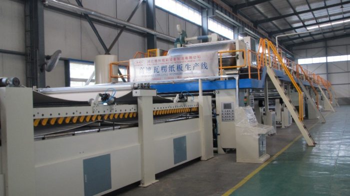 WJ150-1600-Ⅰ3 Ply Corrugated Cardboard Production Line